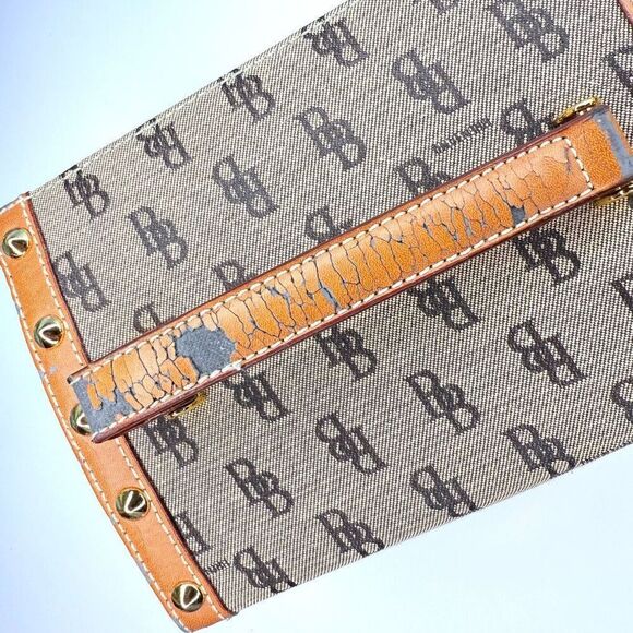 Vintage B. Brentano BB Monogram Vanity/Box Case, Made in Italy, Gold-Tone Lock - Picture 7 of 13